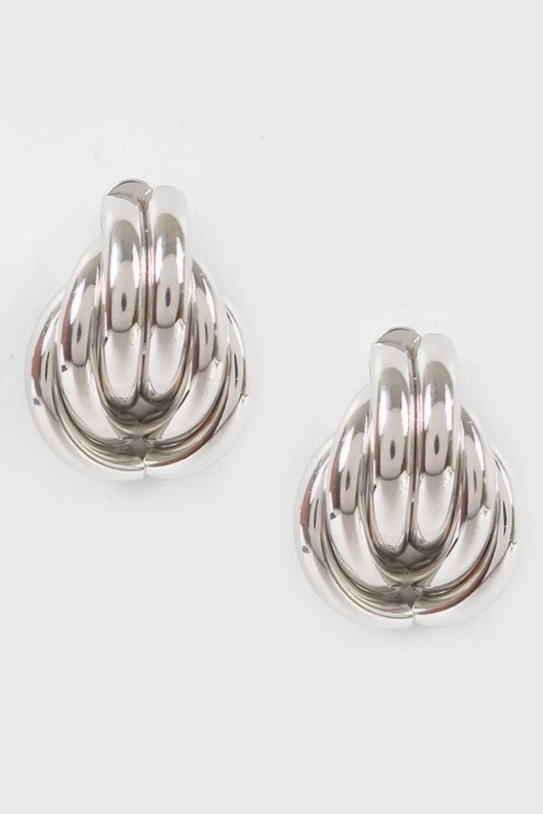 Metal Stud Earrings – Minimalist Polished Metal, Gold/Silver