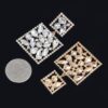 Square Dangle Rhinestone Earrings – Geometric Sparkle