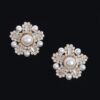Starburst Faux Pearl Earrings – Gold