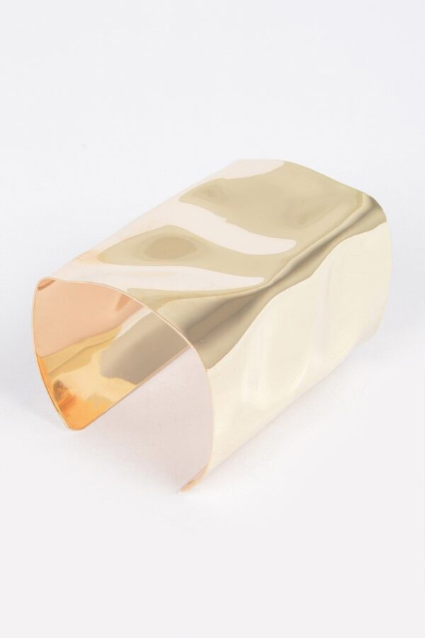 Metal Cuff – Sleek Square Cuff in Gold or Silver