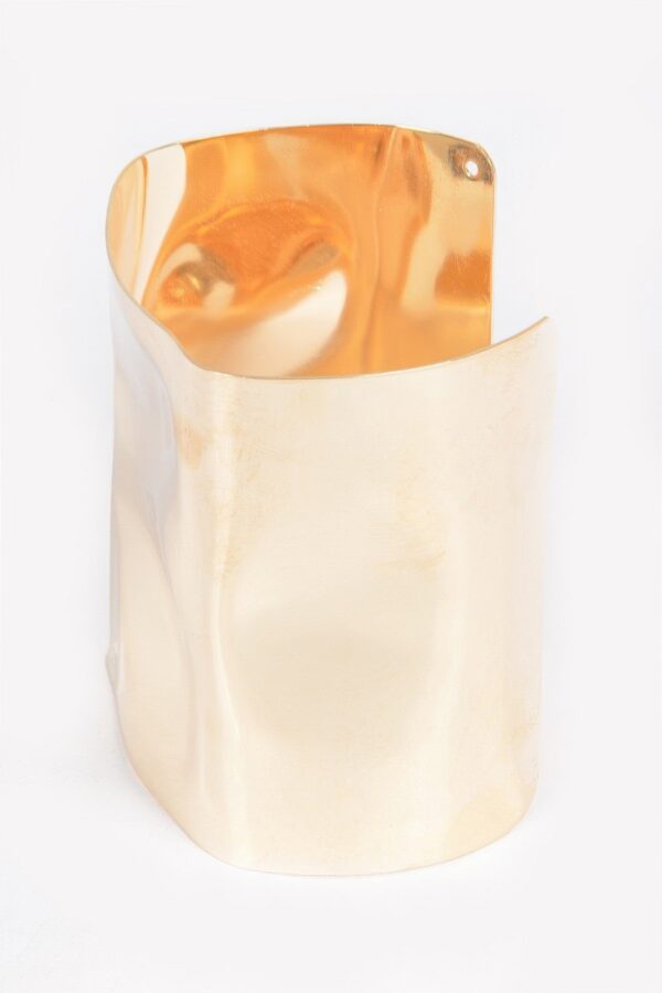 Metal Cuff – Sleek Square Cuff in Gold or Silver