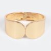 Metal Spring Hinge Cuff – Sleek Minimalist Bracelet (Gold, Silver)