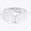 Metal Spring Hinge Cuff – Sleek Minimalist Bracelet (Gold, Silver)