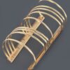 Oversized Metal Cuff Bracelet with Clean Lines – Gold