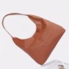 Embossed Faux Leather Shoulder Bag – Mixed Metal Hardware
