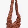 Pleated Faux-Leather Crossbody Bag – Mixed Metal Hardware