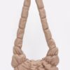 Pleated Faux-Leather Crossbody Bag – Mixed Metal Hardware