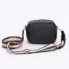 Metallic Embossed Faux Leather Camera Bag – Adjustable Strap