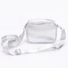 Metallic Embossed Faux Leather Camera Bag – Adjustable Strap