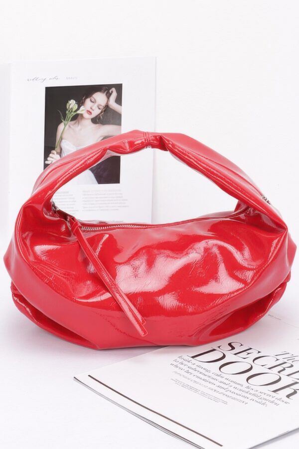 Patent Leather Hobo Bag – Glossy Slouchy Hobo in Classic Colors