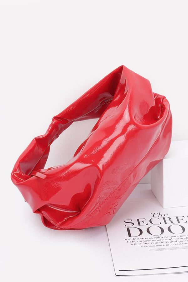 Patent Leather Hobo Bag – Glossy Slouchy Hobo in Classic Colors