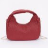 Embossed Faux Leather Hobo Bag – Textured Polyurethane