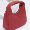 Embossed Faux Leather Hobo Bag – Textured Polyurethane
