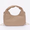 Embossed Faux Leather Hobo Bag – Textured Polyurethane