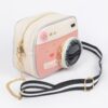 Camera-Inspired PU Clutch with Mixed Metal Accent