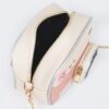 Camera-Inspired PU Clutch with Mixed Metal Accent