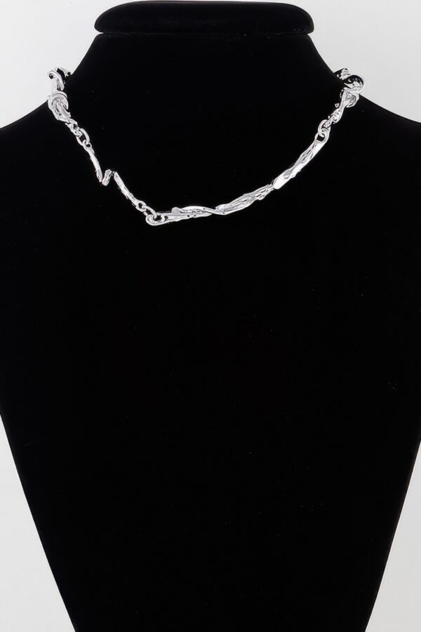 Multi Twisted Abstract Necklace – Gold, Silver