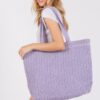 Solid Crochet Straw Tote – 100% Paper