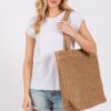 Solid Crochet Straw Tote – 100% Paper