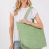 Solid Crochet Straw Tote – 100% Paper