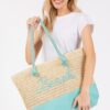 Color-Sewn Crochet ‘Beach’ Rope-Handle Tote