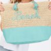Color-Sewn Crochet ‘Beach’ Rope-Handle Tote
