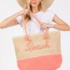 Color-Sewn Crochet ‘Beach’ Rope-Handle Tote