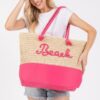 Color-Sewn Crochet ‘Beach’ Rope-Handle Tote