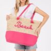 Color-Sewn Crochet ‘Beach’ Rope-Handle Tote