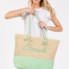 Color-Sewn Crochet ‘Beach’ Rope-Handle Tote
