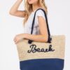 Color-Sewn Crochet ‘Beach’ Rope-Handle Tote