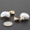 Twin Heart of the Sea Stud Earrings – Gold & Cream