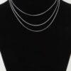 Triple Sleek Chain Necklace – Three-Row Layered, Gold or Silver
