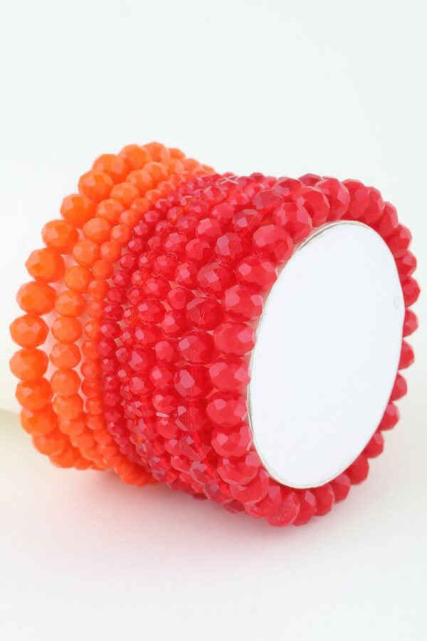 Multi Blaze Crystal Beaded Bracelet – Mixed Crystals