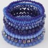 Multi Blaze Crystal Beaded Bracelet – Mixed Crystals