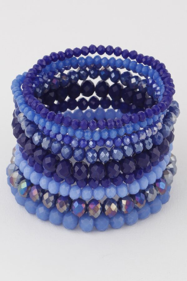 Multi Blaze Crystal Beaded Bracelet – Mixed Crystals