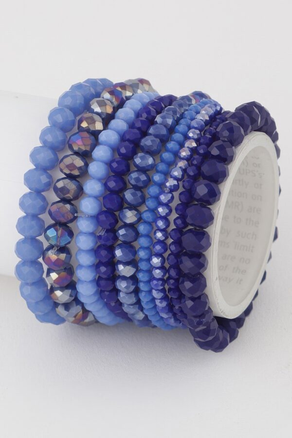 Multi Blaze Crystal Beaded Bracelet – Mixed Crystals