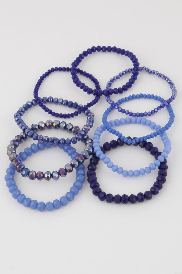 Multi Blaze Crystal Beaded Bracelet – Mixed Crystals