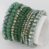Multi Blaze Crystal Beaded Bracelet – Mixed Crystals