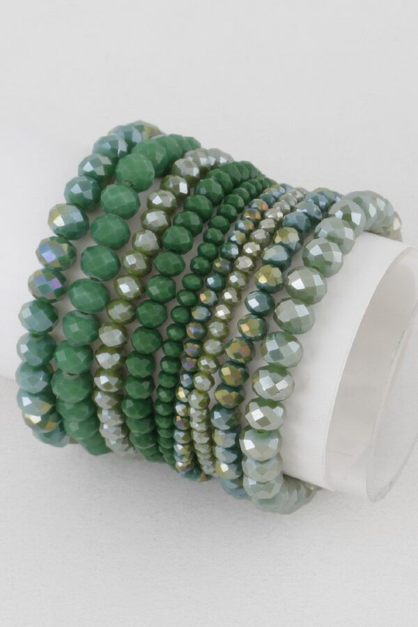 Multi Blaze Crystal Beaded Bracelet – Mixed Crystals