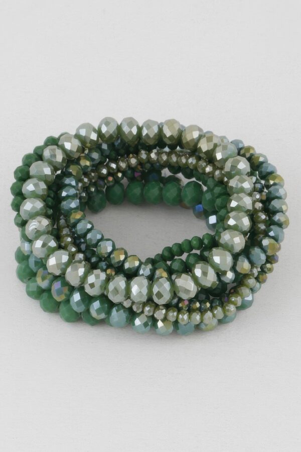 Multi Blaze Crystal Beaded Bracelet – Mixed Crystals
