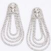 Rhinestone Drop Earrings – Cascading Sparkle