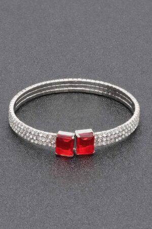 Rhinestone Bracelet – Sparkling Cluster Design