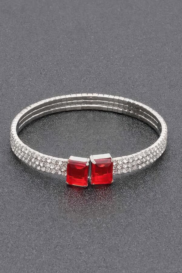 Rhinestone Bracelet – Sparkling Cluster Design