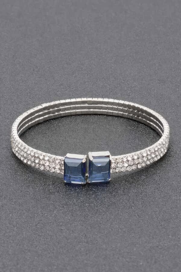 Rhinestone Bracelet – Sparkling Cluster Design