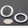 Shiny O Oval Earrings – Polished Metal in Gold or Silver