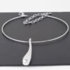Long Teardrop Pendant Necklace – Gold or Silver
