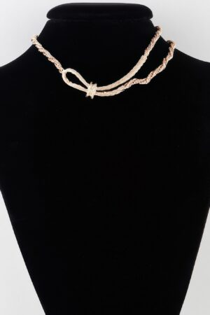 Wraparound Necklace – Polished Gold Wrap