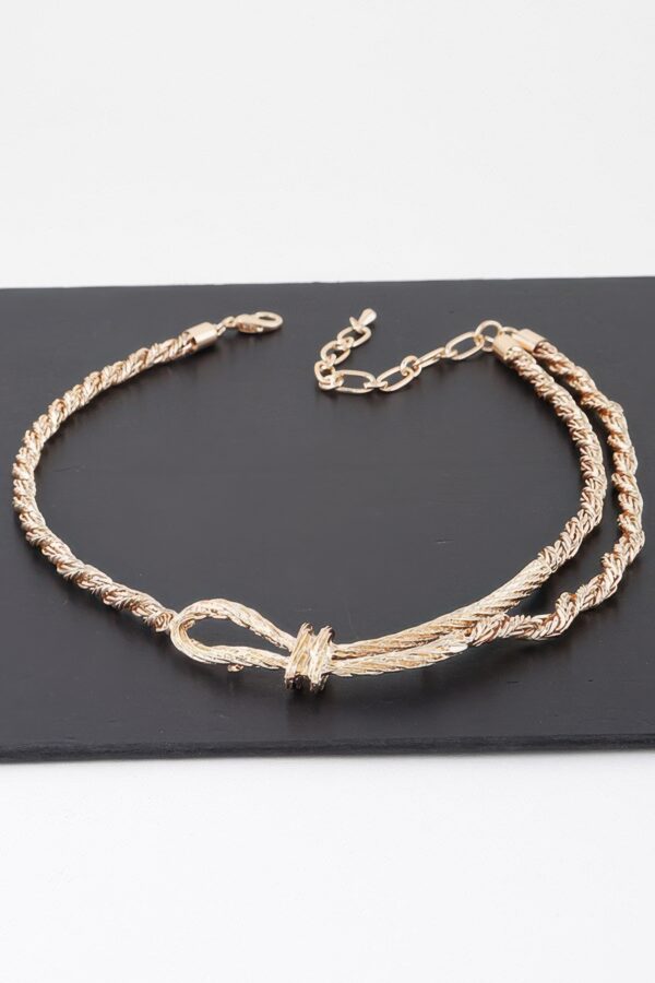 Wraparound Necklace – Polished Gold Wrap
