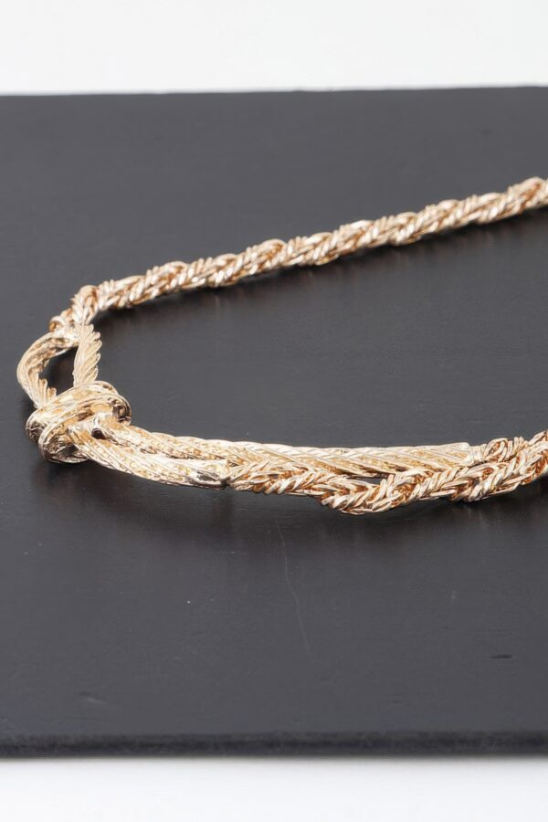 Wraparound Necklace – Polished Gold Wrap